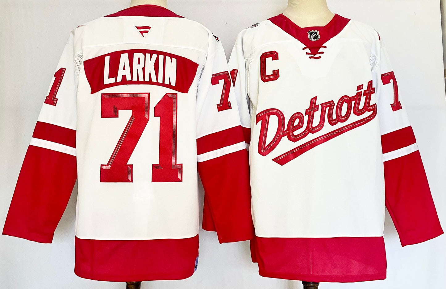 Custom 2025 Wings Stadium Series White Premium All Stitched Hockey Jersey