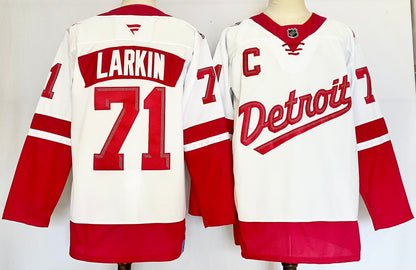 Custom 2025 Wings Stadium Series White Premium All Stitched Hockey Jersey