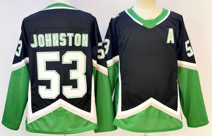Custom Men's Black/Green Alternate Premium All Stitched Hockey Jersey