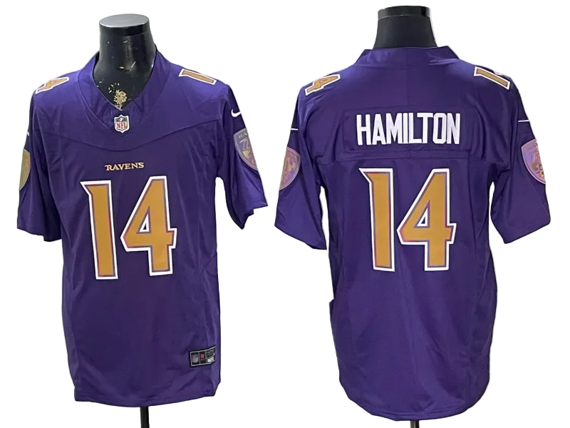 Custom 2026 Vapor Purple White Limited Football Jersey -All Stitched
