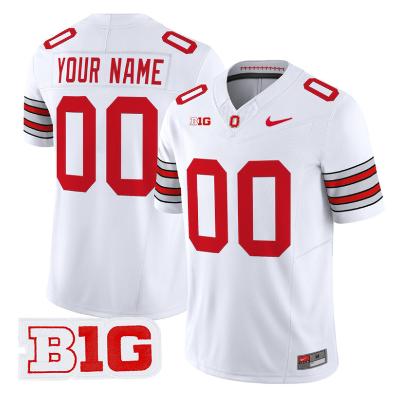 Custom Name Number Ohio State Buckeyes Scarlet White Black 2026 Tunnel Vision Limited Football Jersey -All Stitched