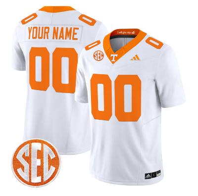 Custom Name Number Tennessee Volunteers Orange White Black Gray Limited Football Jersey -All Stitched