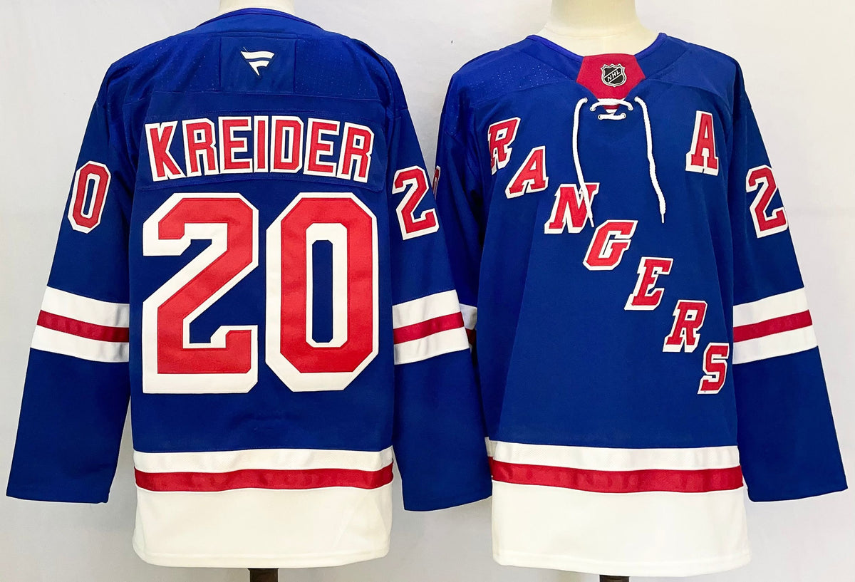 Custom Mika Zibanejad Home Premium Blue Hockey Jersey -All Stitched