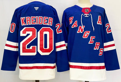 Custom Mika Zibanejad Home Premium Blue Hockey Jersey -All Stitched