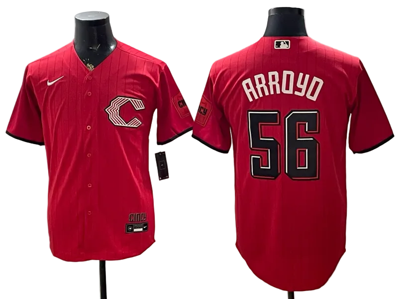 Custom Reds Red 2026 City Connect Stadium Jersey - All Stitched