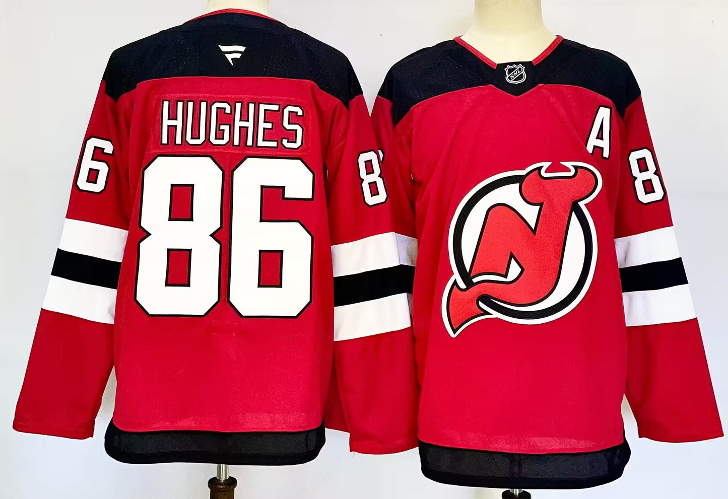 Custom 2026 New Jersey Home Red Premium All Stitched Hockey Jersey
