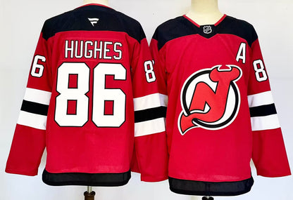 Custom 2026 New Jersey Home Red Premium All Stitched Hockey Jersey