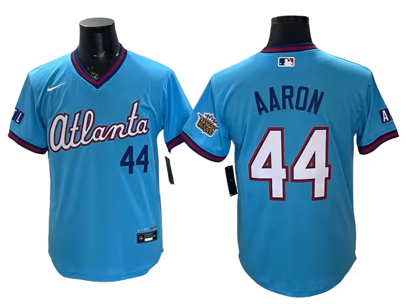 Custom Braves Powder Blue 2026 City Connect Stadium Outkast patch Jersey - All Stitched