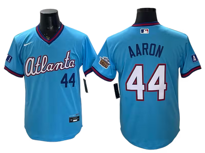 Custom Braves Powder Blue 2026 City Connect Stadium Outkast patch Jersey - All Stitched