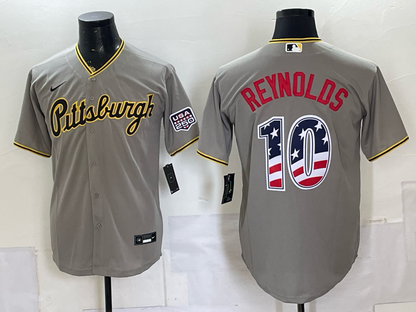 Custom Gray Black Orange USA 250 Fourth of July Baseball Jersey -All Stitched