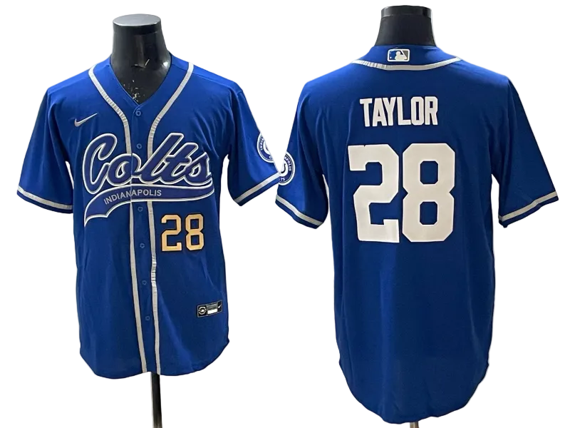 Custom Daniel Jones Colts Royal Stitched Baseball Jersey -All Stitched