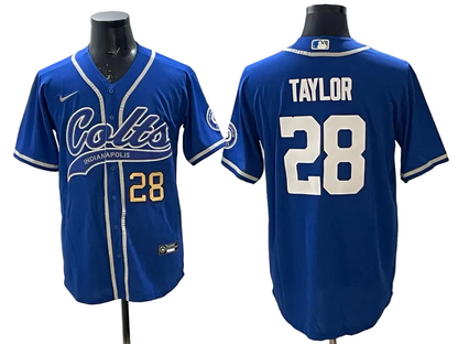 Custom Daniel Jones Colts Royal Stitched Baseball Jersey -All Stitched