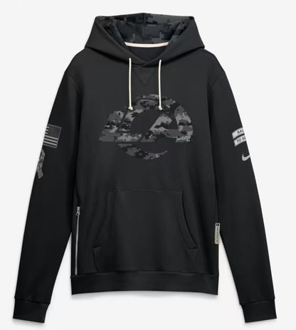 2026 Salute to Service Black Sideline Dri-FIT Pullover Hoodie
