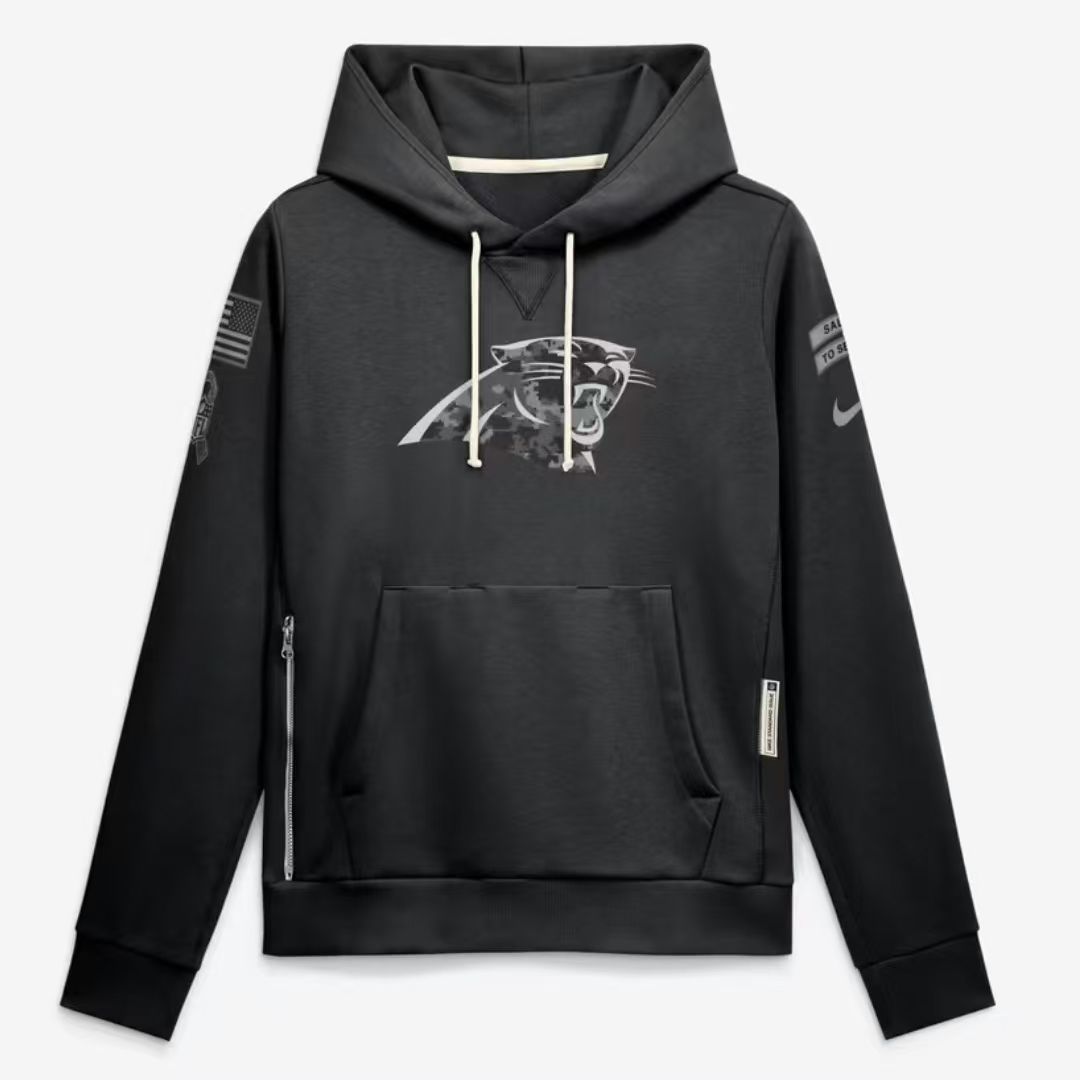 2026 Salute to Service Black Sideline Dri-FIT Pullover Hoodie