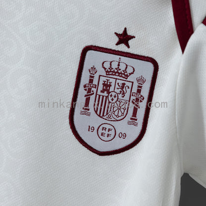Custom Infant 2026 Spain Away White Soccer Jersey | Spain 2026 Baby Bodysuit