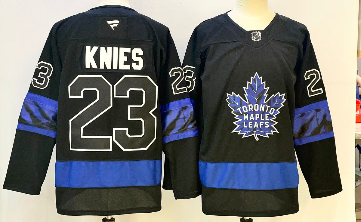 Custom Gavin McKenna Maple Leafs Home Blue White Alternate Black Hockey Jersey -All Stitched