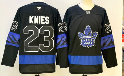 Custom Gavin McKenna Maple Leafs Home Blue White Alternate Black Hockey Jersey -All Stitched