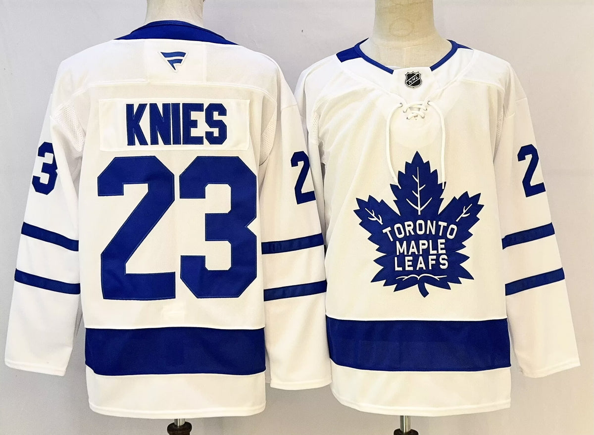 Custom Gavin McKenna Maple Leafs Home Blue White Alternate Black Hockey Jersey -All Stitched