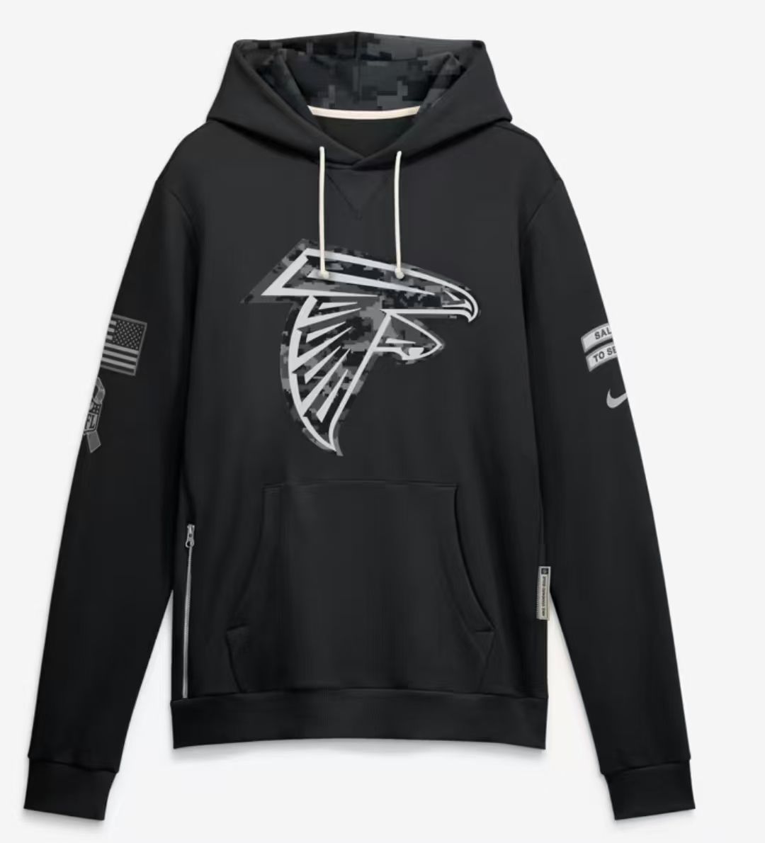 2026 Salute to Service Black Sideline Dri-FIT Pullover Hoodie