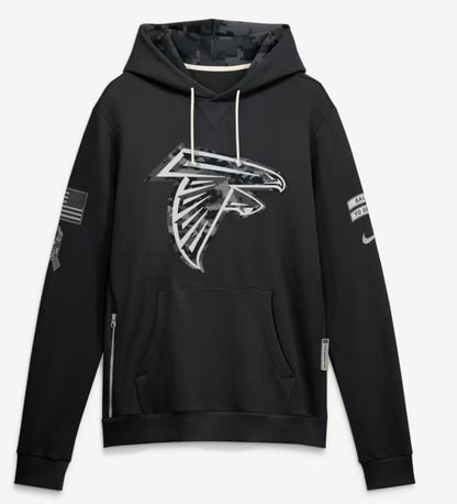 2026 Salute to Service Black Sideline Dri-FIT Pullover Hoodie