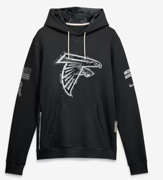 2026 Salute to Service Black Sideline Dri-FIT Pullover Hoodie