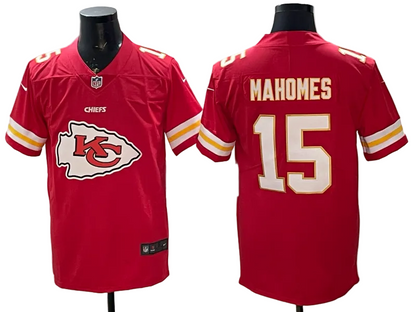 Custom Patrick Mahomes Gold Black Red Limited Football Jersey -All Stitched