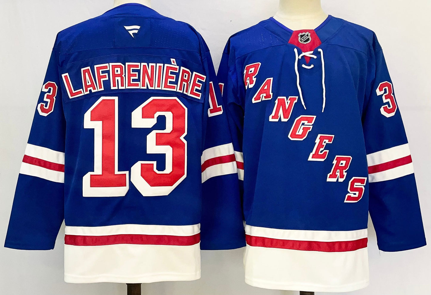 Custom 2026 Ranger Home Blue Premium All Stitched Hockey Jersey