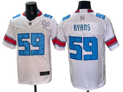 Custom 2026 Rivalries White Vapor Limited Jersey -All Stitched