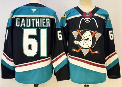 Custom Chris Kreider Anaheim Ducks Black Alternate Hockey Jersey -All Stitched