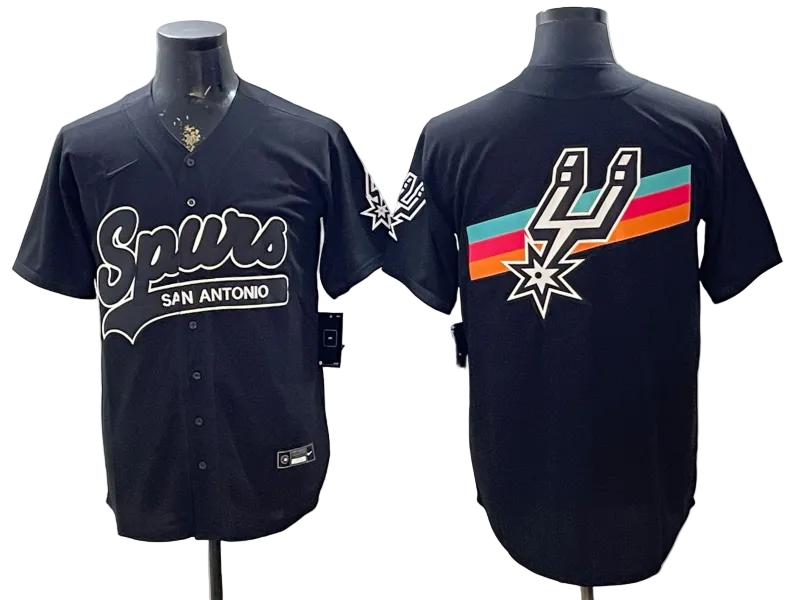 2026 Victor Wembanyama San Antonio Spurs Baseball Jersey -All Stitched