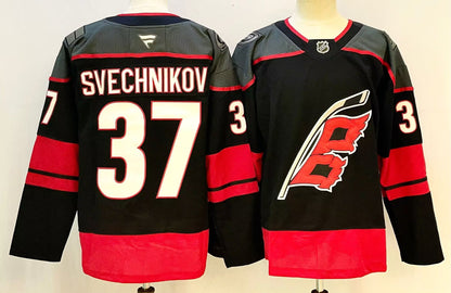 Custom 2026 Hurricane Home Black Premium All Stitched Hockey Jersey