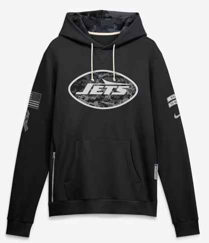 2026 Salute to Service Black Sideline Dri-FIT Pullover Hoodie