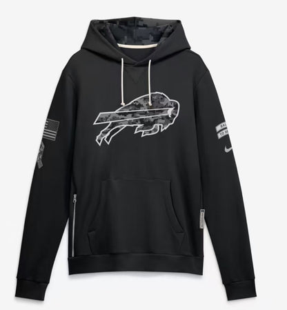 2026 Salute to Service Black Sideline Dri-FIT Pullover Hoodie