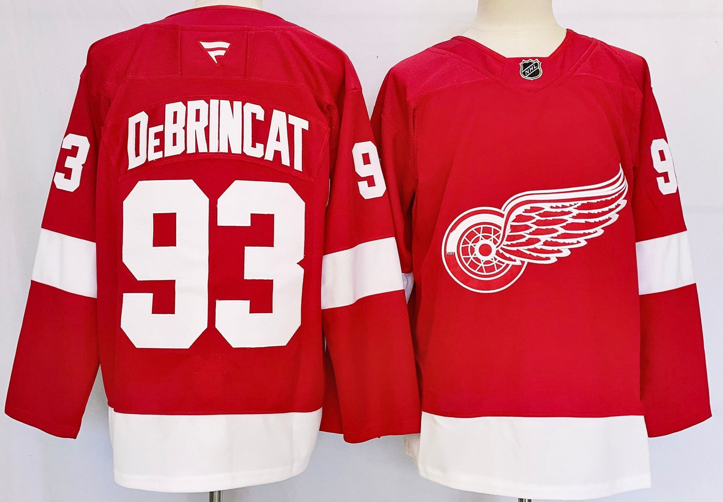 Custom 2026 Wings Home Red Premium All Stitched Hockey Jersey