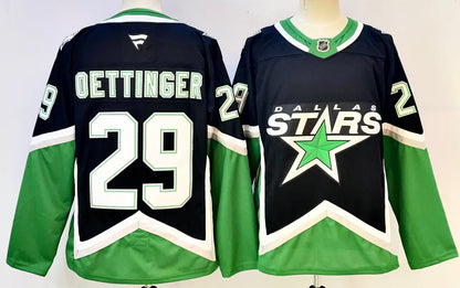 Custom 2026 Home Kelly Green Black Alternate Premium All Stitched Hockey Jersey