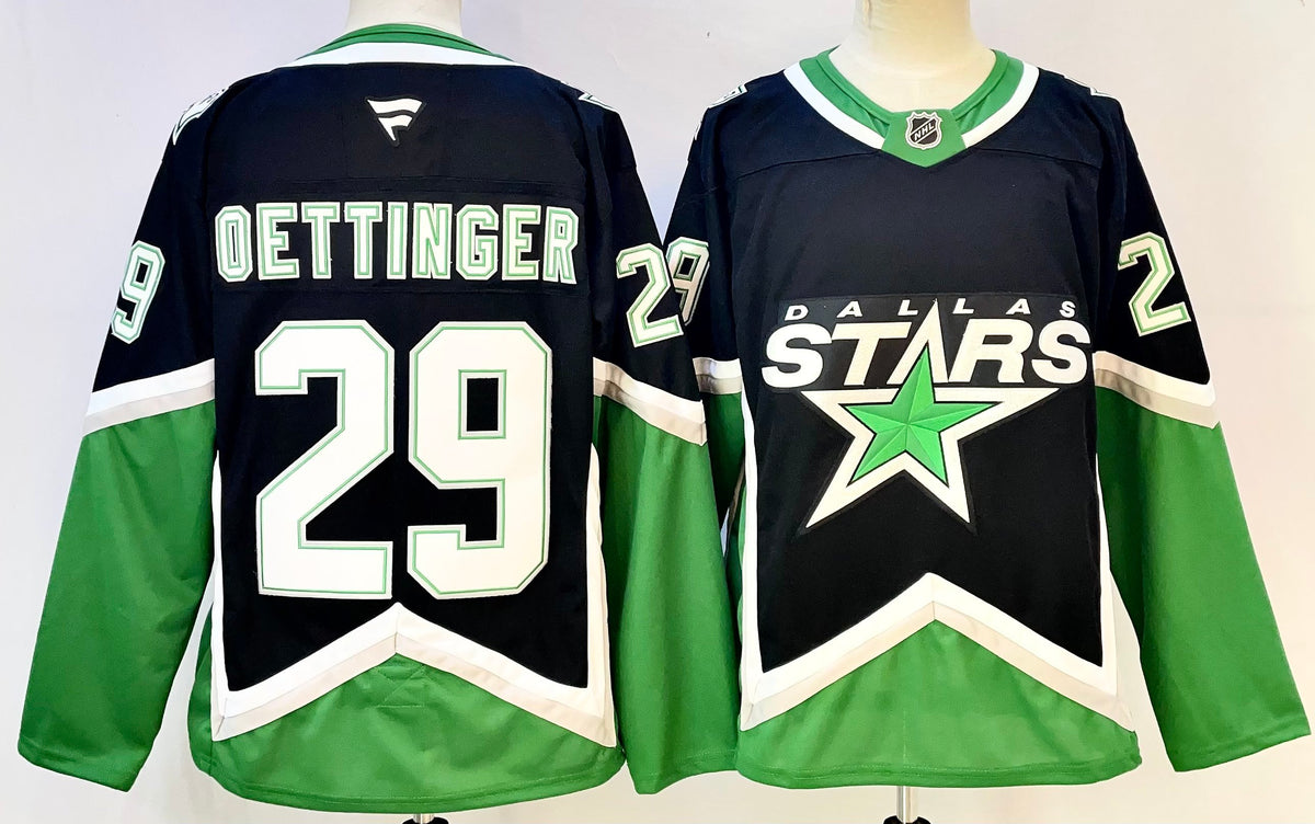 Custom Tyler Seguin Stars Alternate Black Hockey Jersey -All Stitched