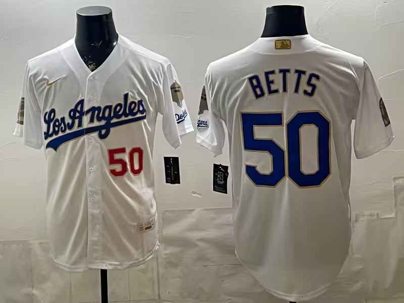 Custom Royal White 2026 Gold Collection Stadium Jersey - All Stitched