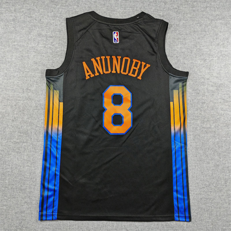 2025/26 City Edition OG Anunoby Jalen Brunson Josh Hart Karl-Anthony Towns Cream Baskeball Jersey -All Stitched