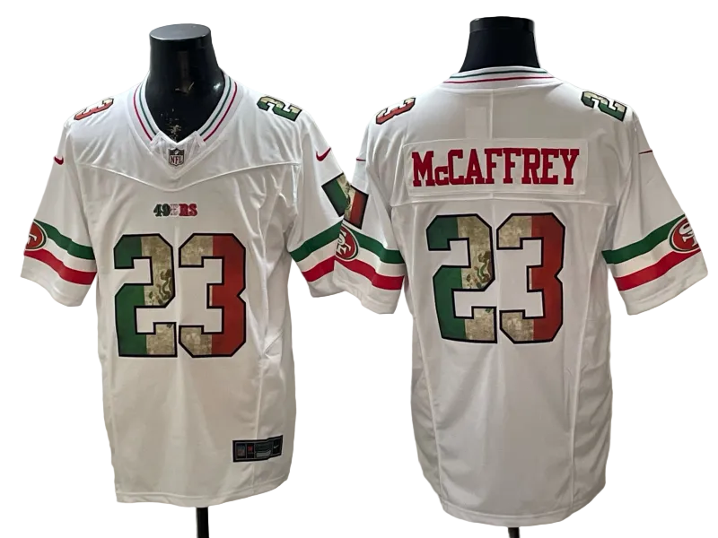 Custom Fred Warner 49ers Mexico Black White Limited Football Jersey -All Stitched