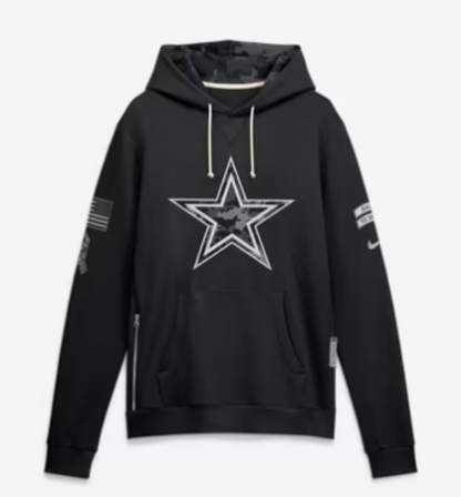 2026 Salute to Service Black Sideline Dri-FIT Pullover Hoodie