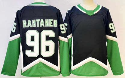 Custom Men's Black/Green Alternate Premium All Stitched Hockey Jersey