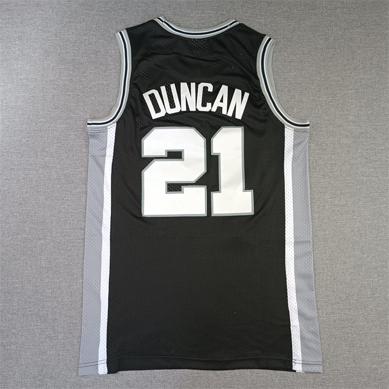 Tim Duncan San Antonio Spurs Throwback Baskeball Jersey -All Stitched