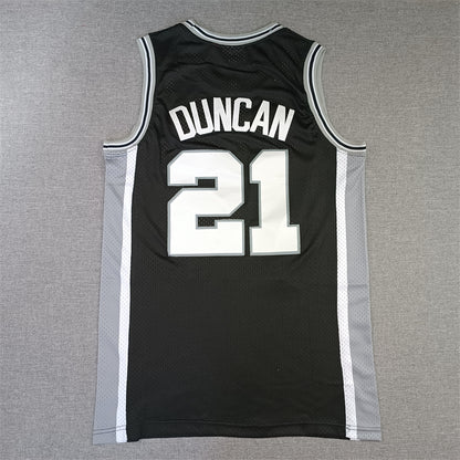 Tim Duncan San Antonio Spurs Throwback Baskeball Jersey -All Stitched