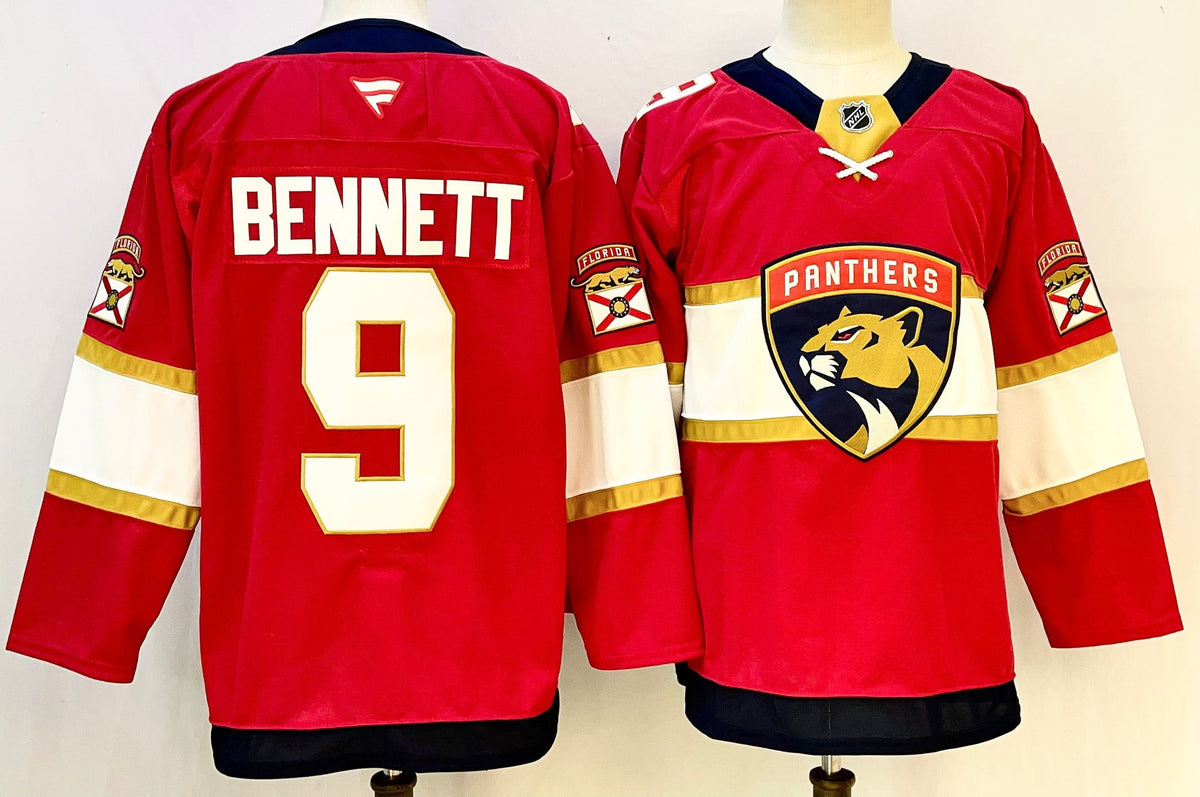 Custom Brady Tkachuk Panthers Home Red Hockey Jersey -All Stitched