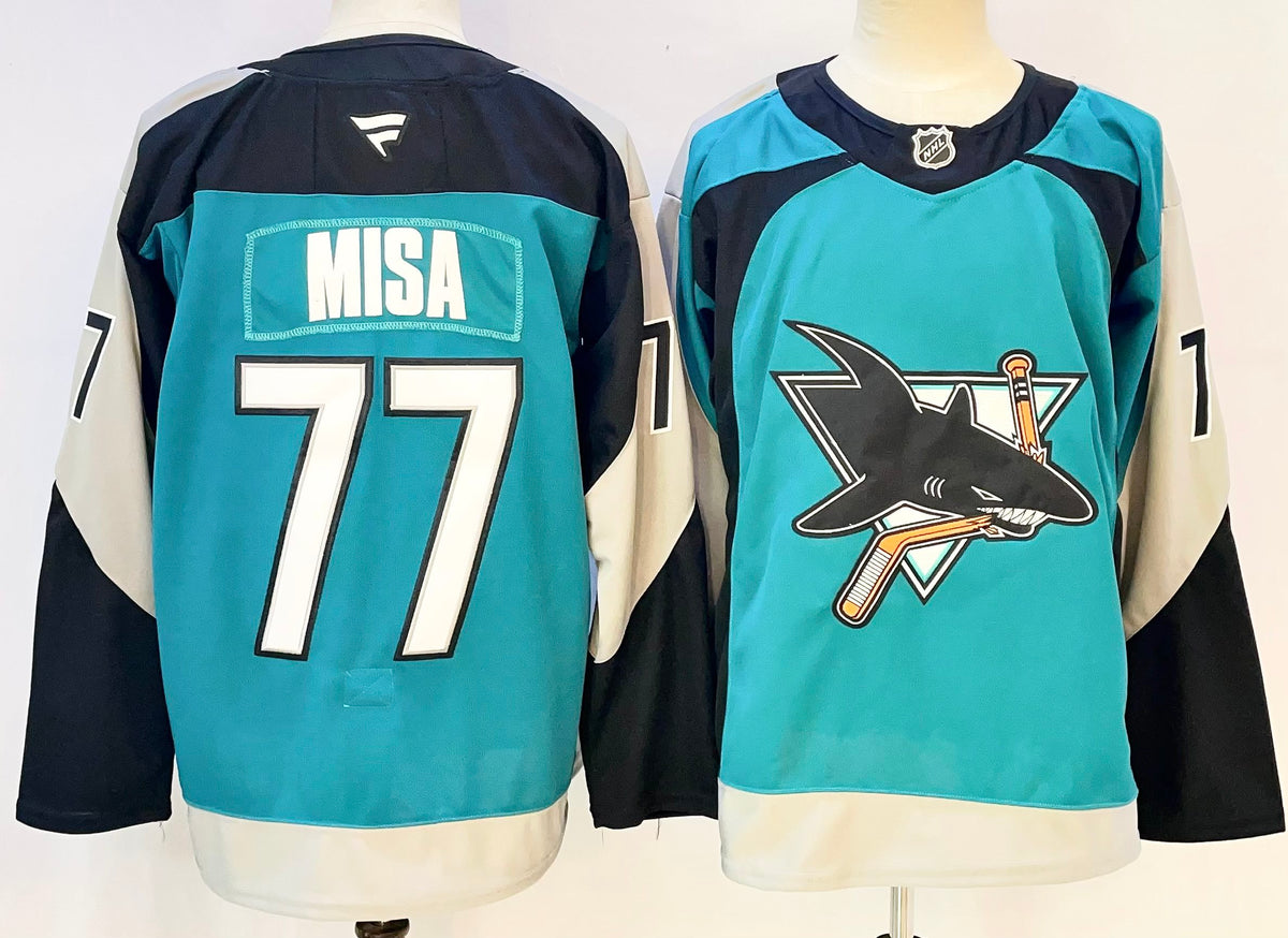 Custom Will Smith Teal Reverse Retro 2.0 Sharks Hockey Jersey -All Stitched