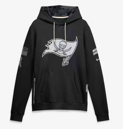 2026 Salute to Service Black Sideline Dri-FIT Pullover Hoodie