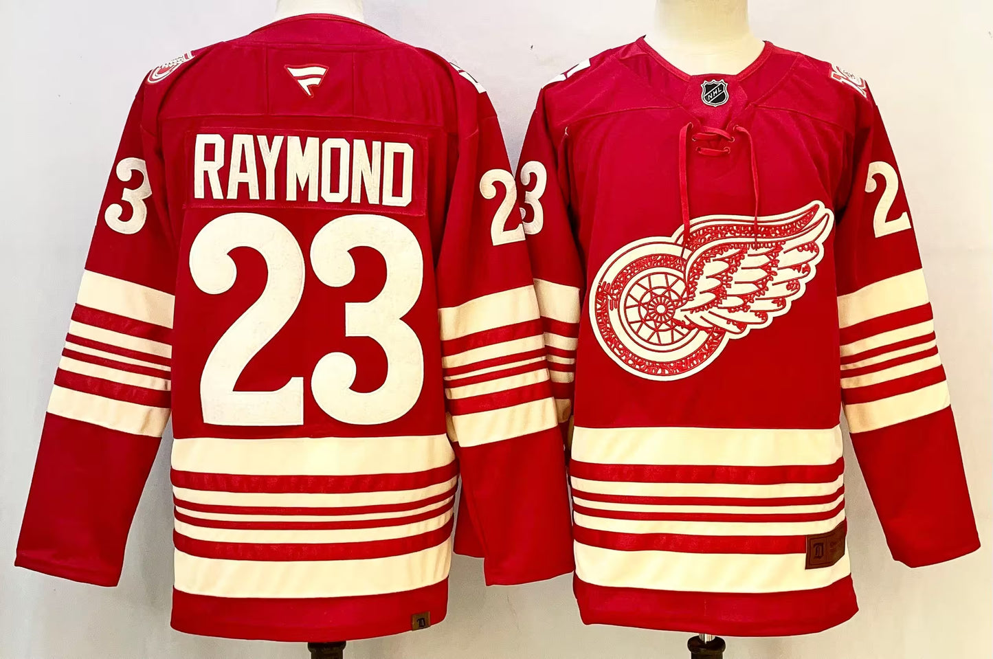 Custom 2026 Wings Centennial Red Premium All Stitched Hockey Jersey