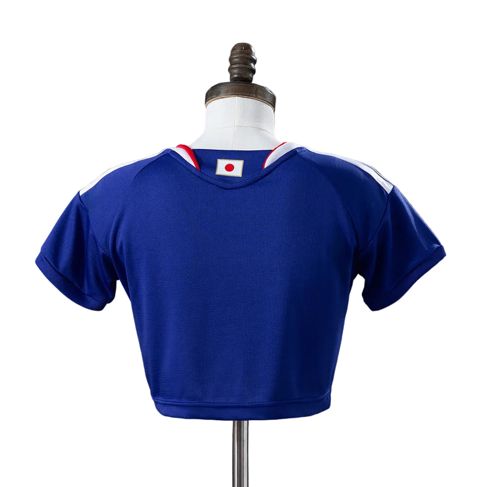 Women's Japan 2026 Home Blue Cropped Soccer Jersey