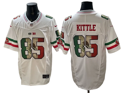 Custom Fred Warner 49ers Mexico Black White Limited Football Jersey -All Stitched