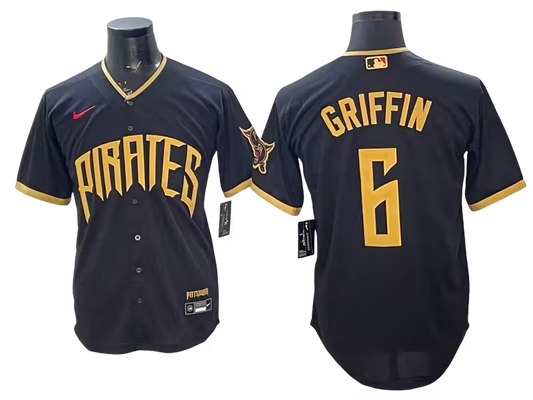 Custom Pirate Black 2026 City Connect Stadium Jersey - All Stitched